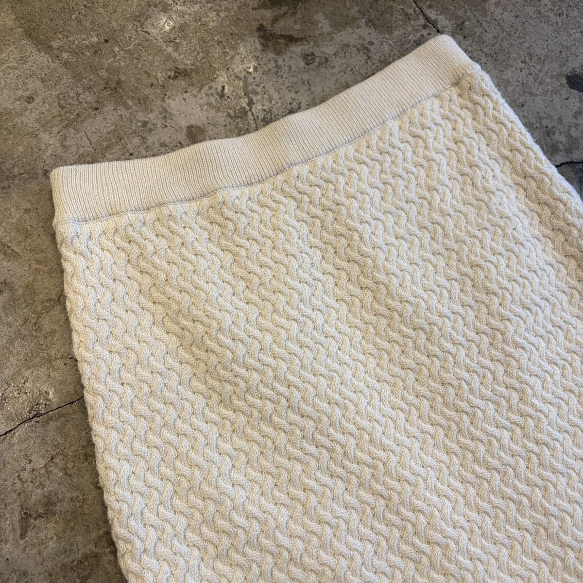 画像3: UNDER FRINGE CROCHET KNIT LONG DESIGN SKIRT / W27~W38 (3)