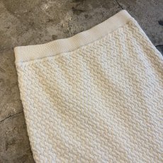 画像3: UNDER FRINGE CROCHET KNIT LONG DESIGN SKIRT / W27~W38 (3)