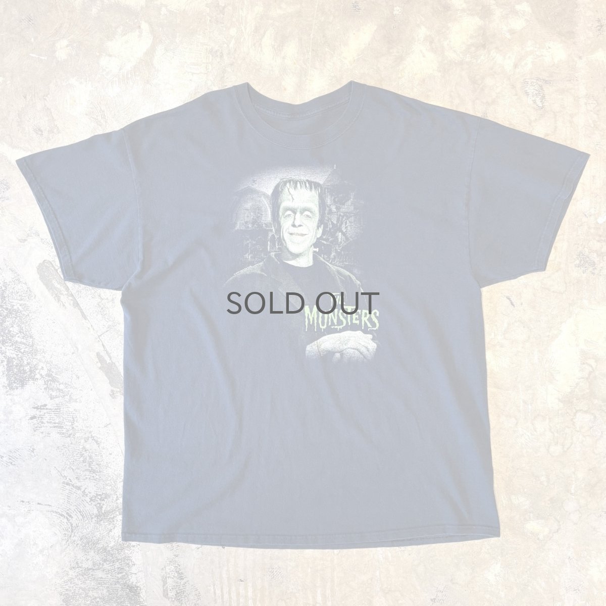画像1: "THE MUNSTERS" FRONT FRANKEN PRINTED S/S TEE / Mens L (1)