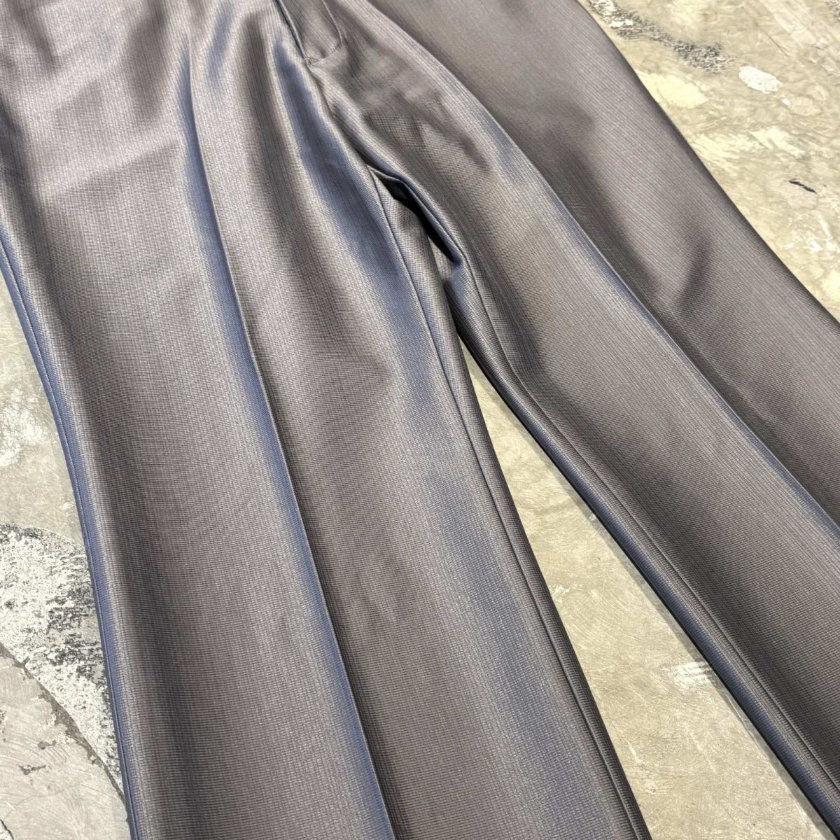 画像5: GRAY COLOR STRAIGHT SILHOUETTE WESTERN SLACKS / W33 (5)