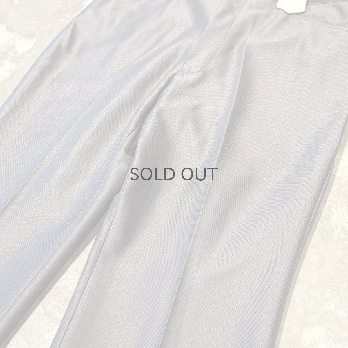 画像4: GRAY COLOR STRAIGHT SILHOUETTE WESTERN SLACKS / W33 (4)