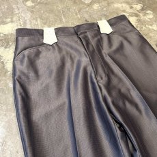画像3: GRAY COLOR STRAIGHT SILHOUETTE WESTERN SLACKS / W33 (3)