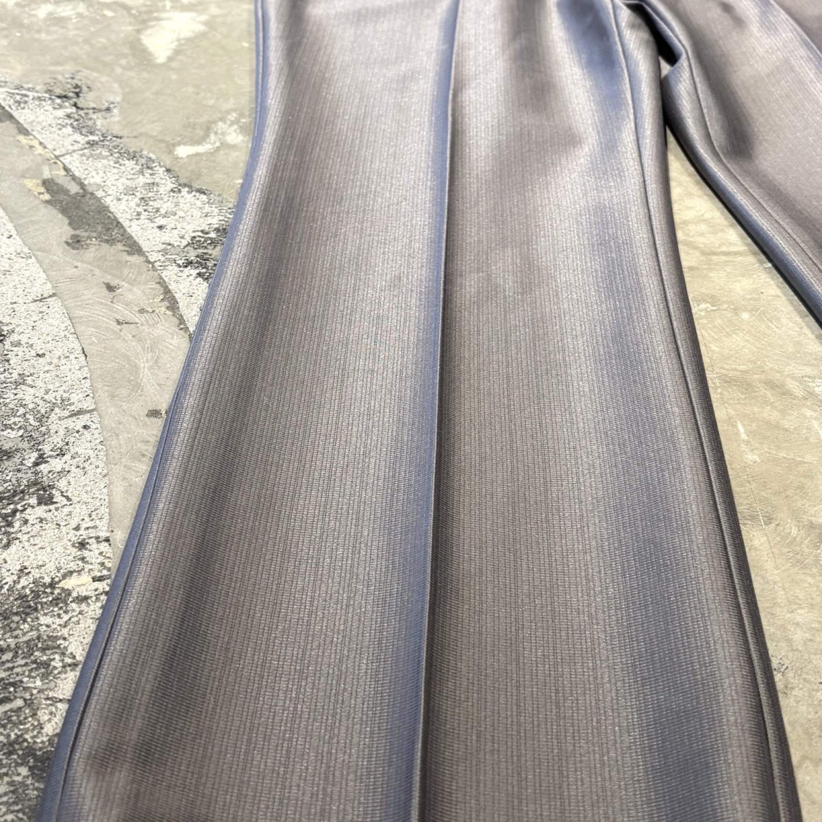 画像7: GRAY COLOR STRAIGHT SILHOUETTE WESTERN SLACKS / W33 (7)