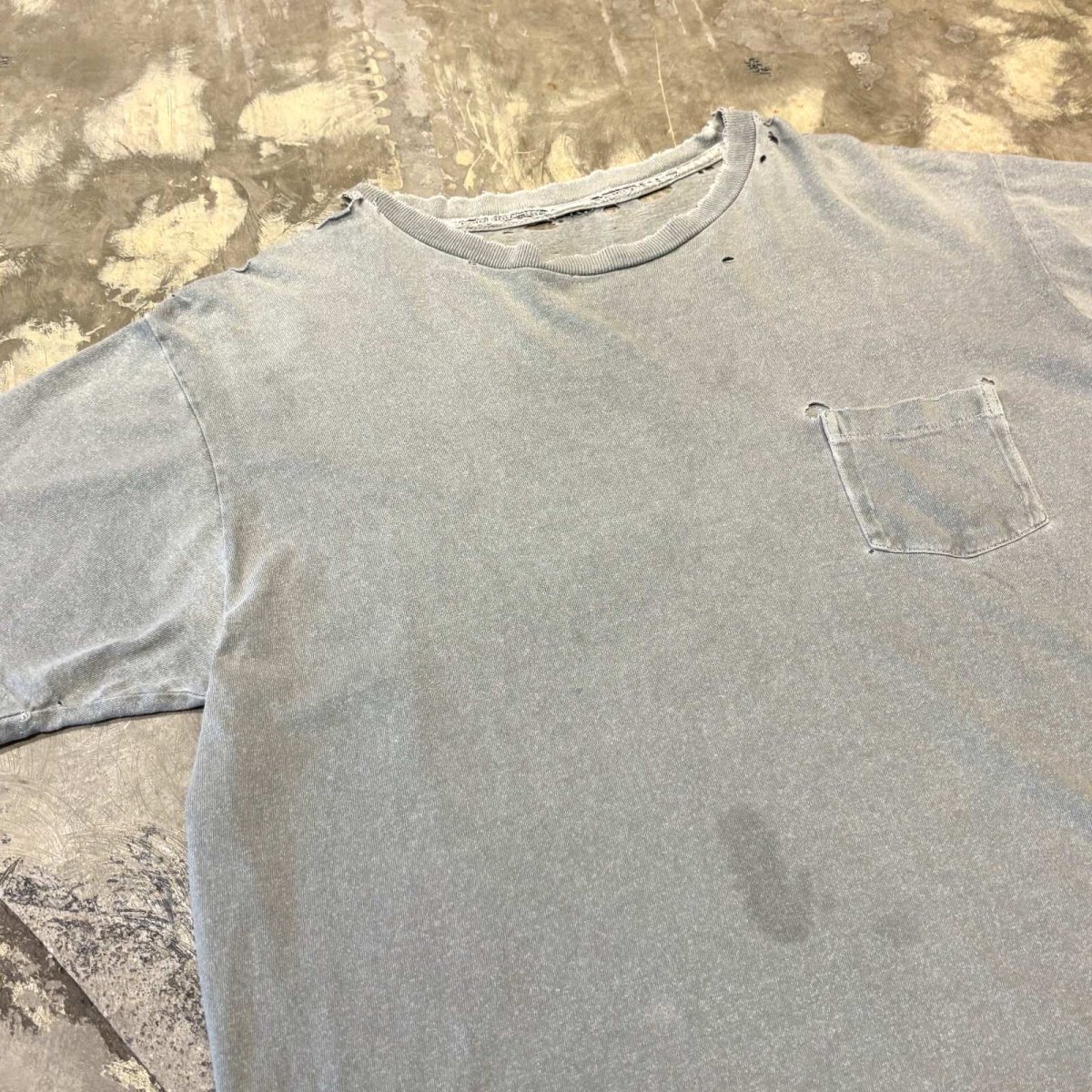 画像3: 80's GREEN COLOR CRASH DAMAGE S/S TEE / Mens L (3)