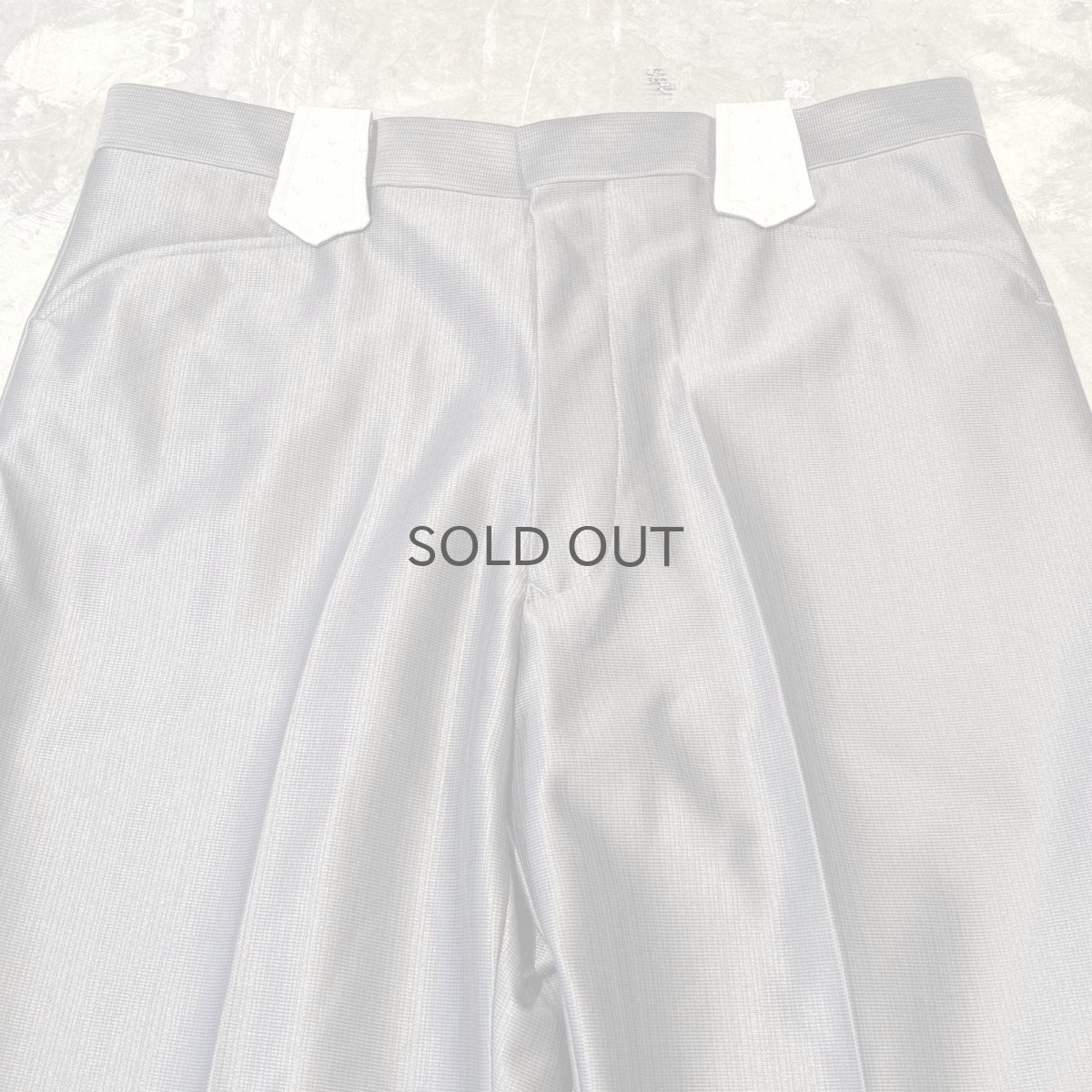 画像10: GRAY COLOR STRAIGHT SILHOUETTE WESTERN SLACKS / W33 (10)