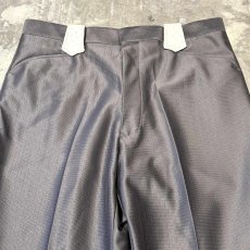 画像10: GRAY COLOR STRAIGHT SILHOUETTE WESTERN SLACKS / W33 (10)
