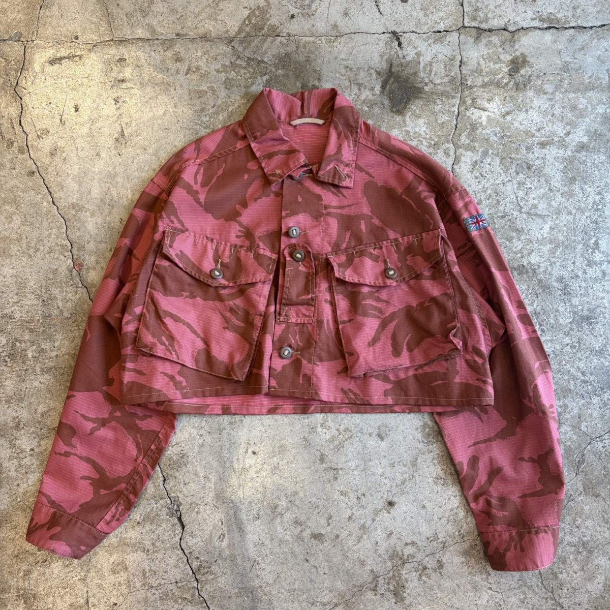 画像1: EURO MILITARY COLOR SHORT DESIGN DESERT CAMO LIGHT JACKET / Ladies L (1)