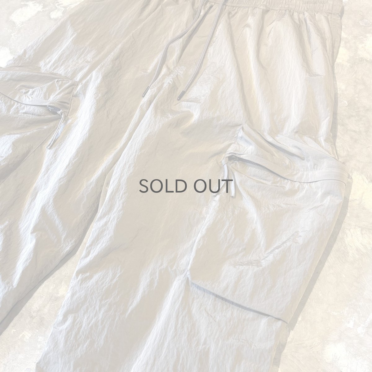 画像4: BEIGE COLOR CARGO STYLE STRAIGHT PANTS / FREE (4)