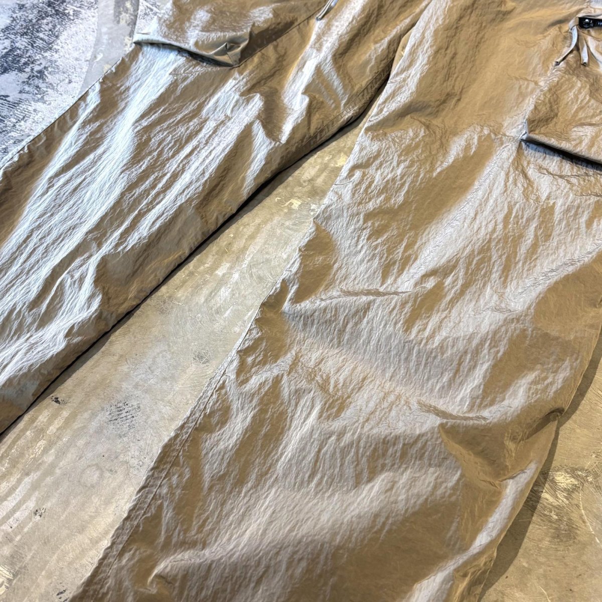 画像6: BEIGE COLOR CARGO STYLE STRAIGHT PANTS / FREE (6)