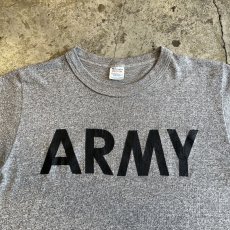 画像7: 80's【CHAMPION】FRONT "ARMY" LOGO PRINTED MARBLING PATTERN DESIGN S/S TEE / Ladies M / MADE IN USA (7)