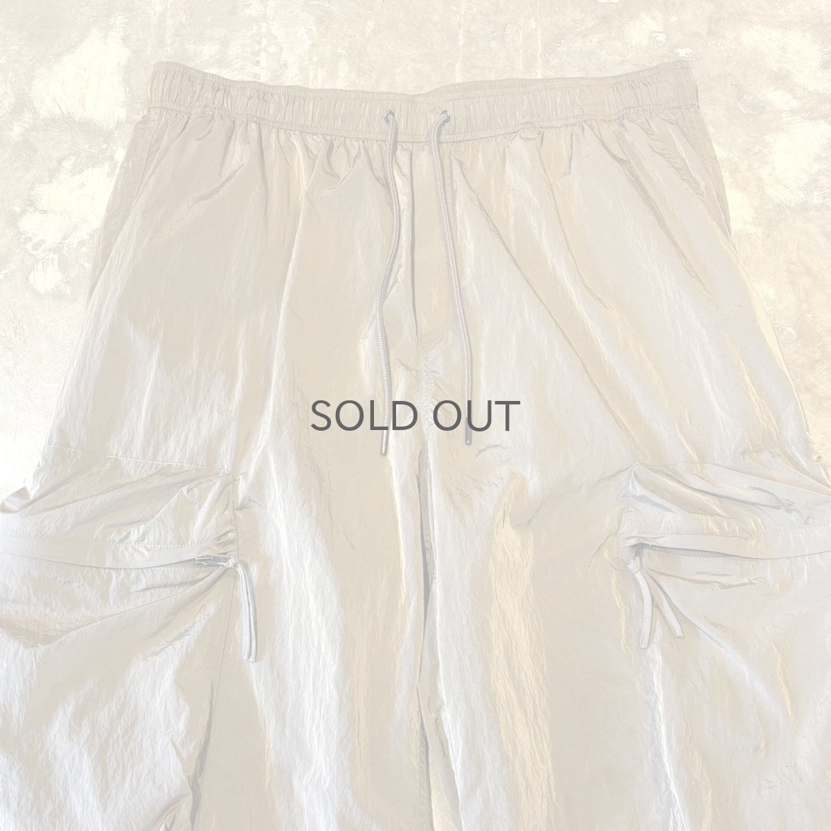 画像11: BEIGE COLOR CARGO STYLE STRAIGHT PANTS / FREE (11)