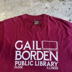画像7: "GAIL BORDEN" LIBRARY LOGO PRINTED DESIGN COLOR TEE / Ladies M (7)