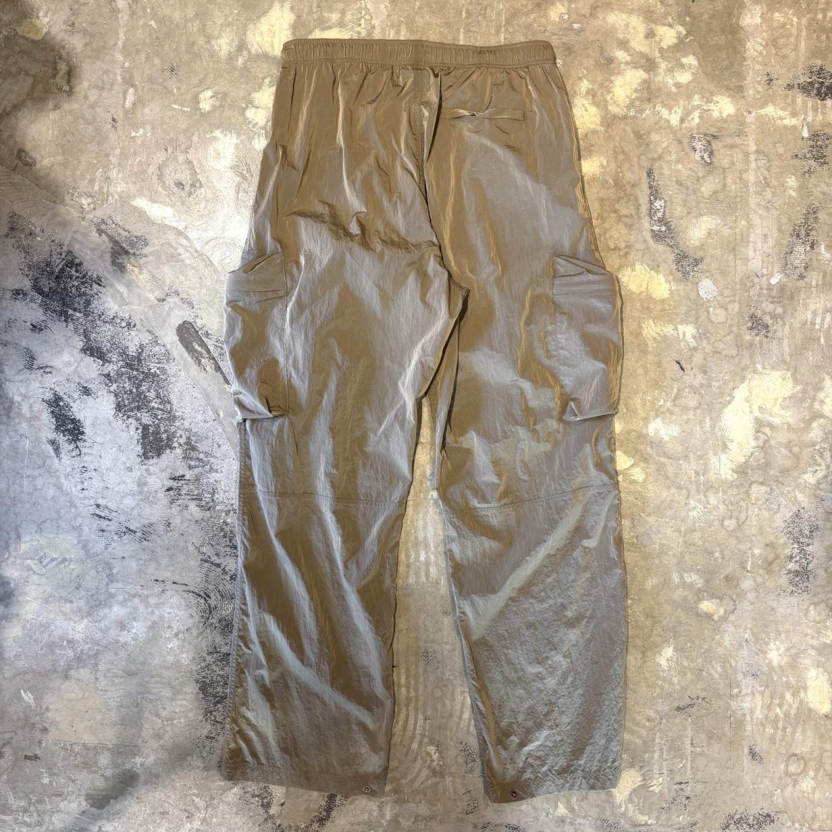 画像2: BEIGE COLOR CARGO STYLE STRAIGHT PANTS / FREE (2)