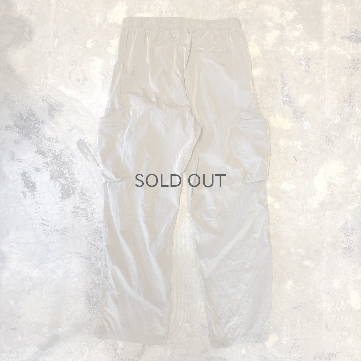 画像2: BEIGE COLOR CARGO STYLE STRAIGHT PANTS / FREE (2)
