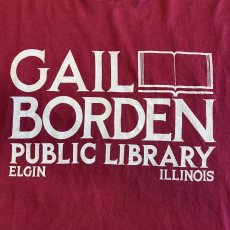 画像8: "GAIL BORDEN" LIBRARY LOGO PRINTED DESIGN COLOR TEE / Ladies M (8)