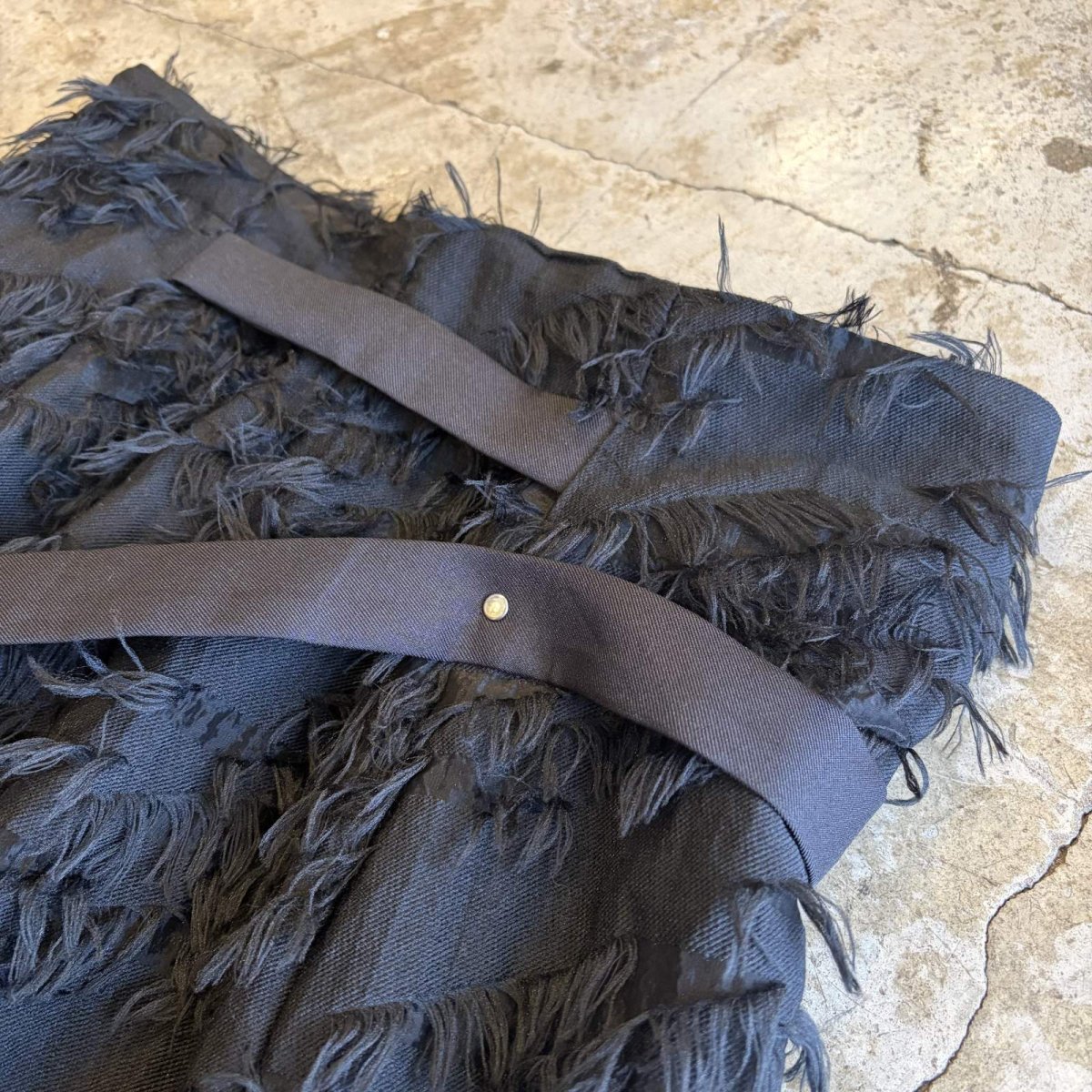 画像6: POINT SHAGGY 4 SLIT DESIGN BELT LOOP  SKIRT / W29 (6)