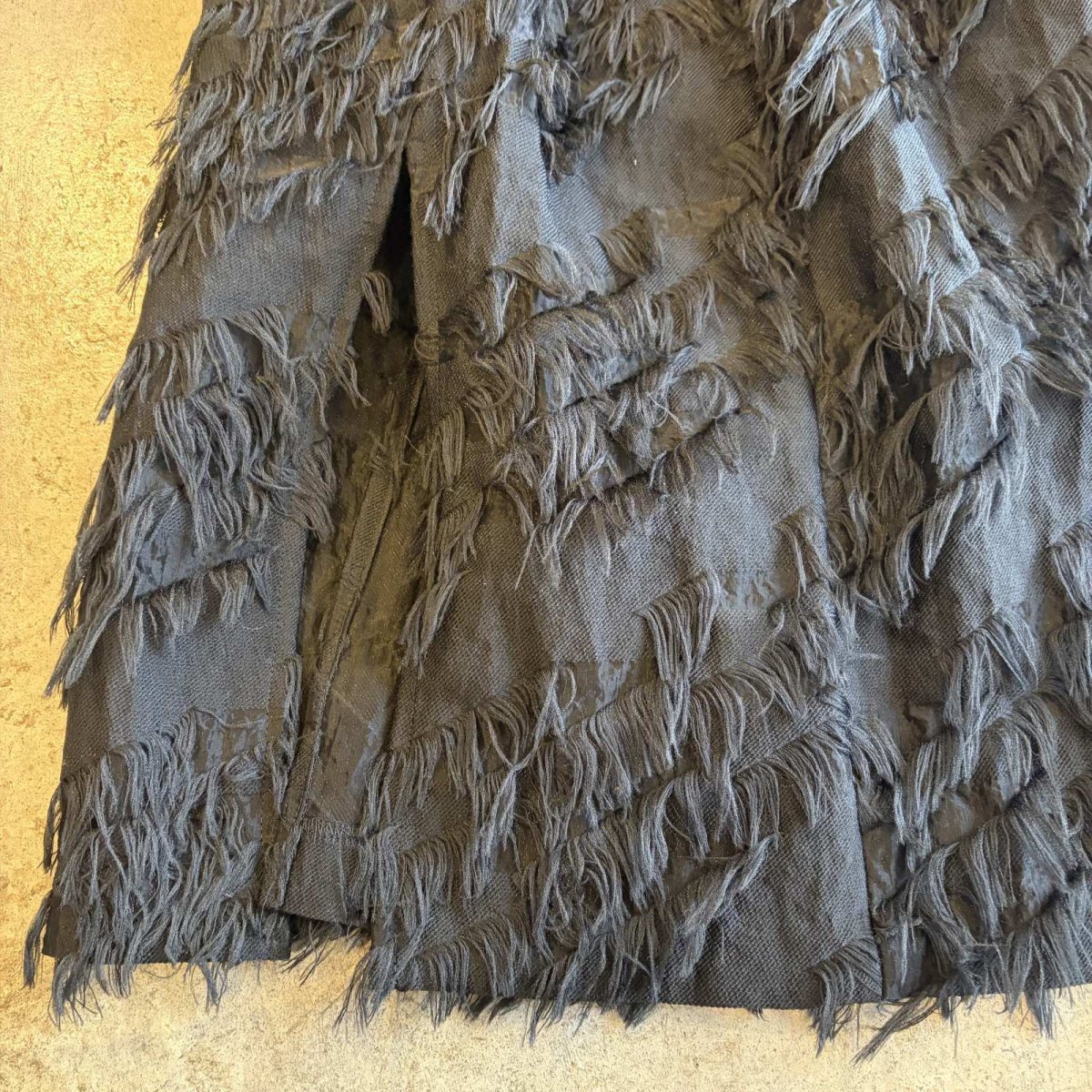 画像5: POINT SHAGGY 4 SLIT DESIGN BELT LOOP  SKIRT / W29 (5)