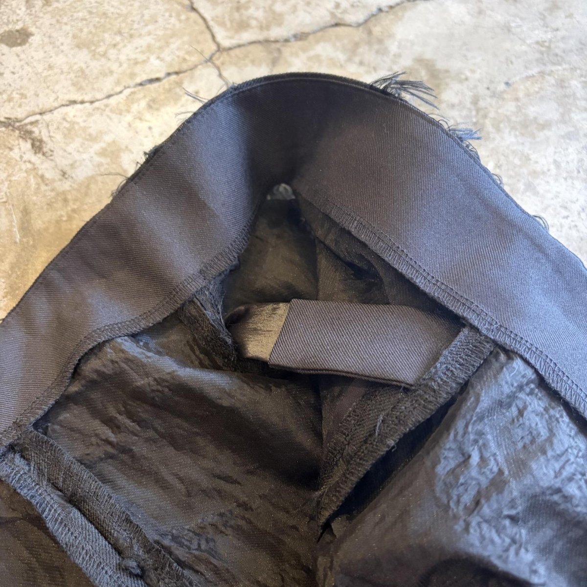 画像10: POINT SHAGGY 4 SLIT DESIGN BELT LOOP  SKIRT / W29 (10)