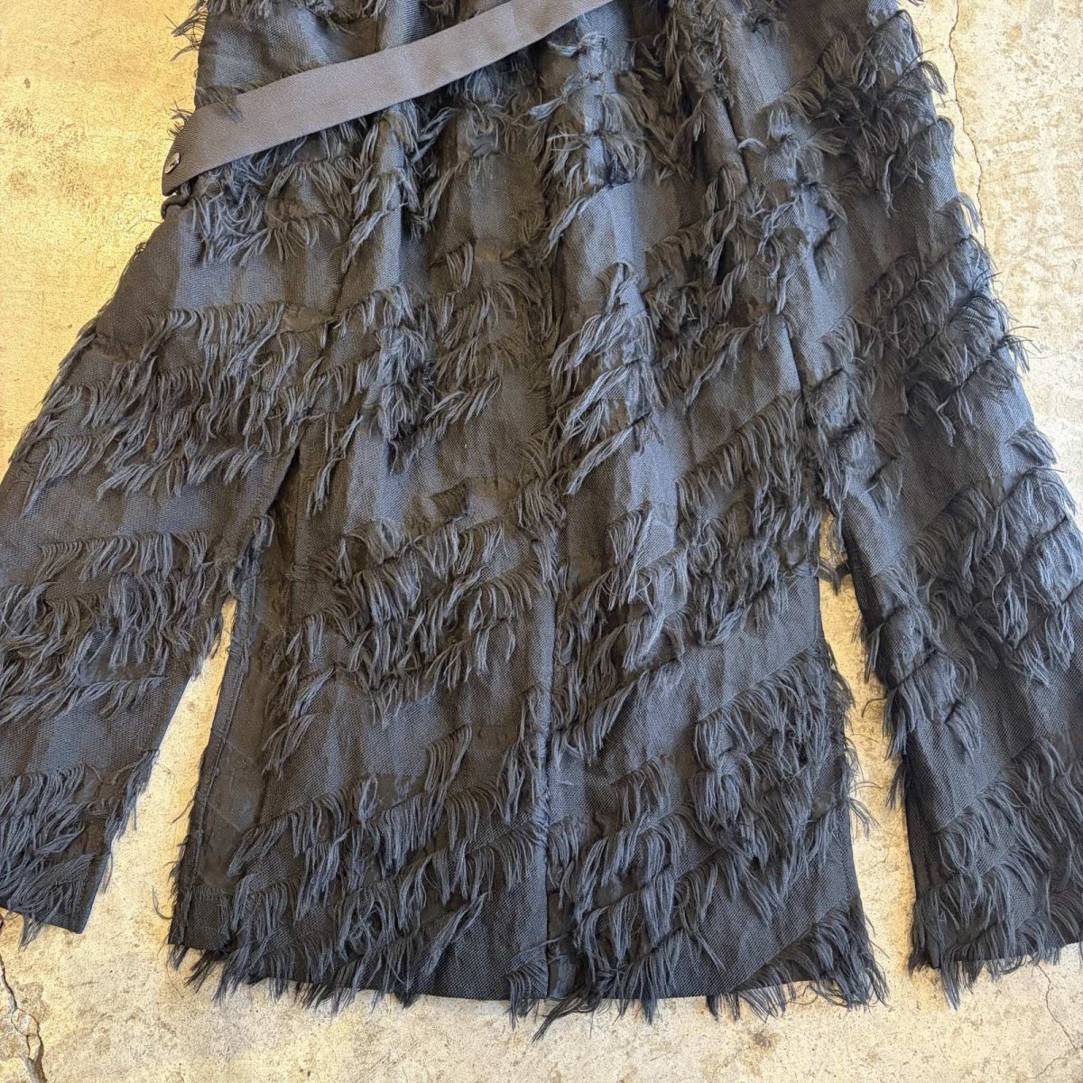 画像8: POINT SHAGGY 4 SLIT DESIGN BELT LOOP  SKIRT / W29 (8)