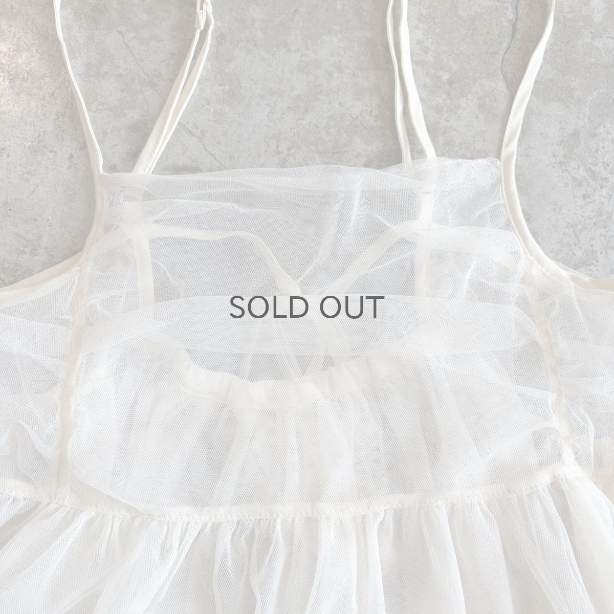 画像6: DESIGN WHITE COLOR TULLE CAMISOLE / Ladies M (6)