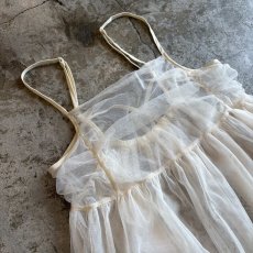 画像3: DESIGN WHITE COLOR TULLE CAMISOLE / Ladies M (3)
