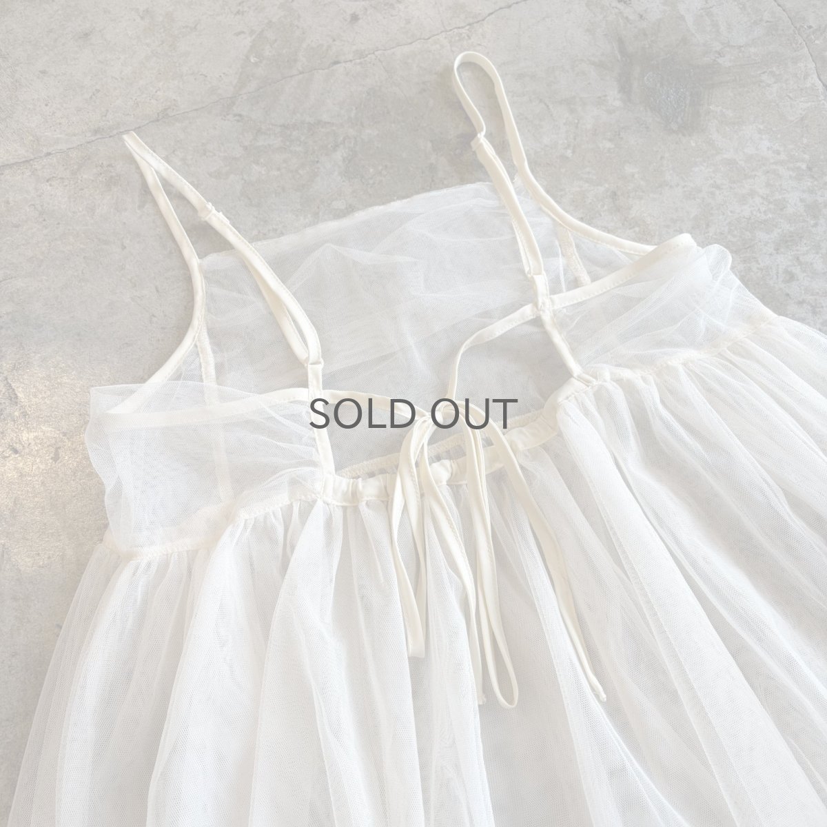 画像8: DESIGN WHITE COLOR TULLE CAMISOLE / Ladies M (8)
