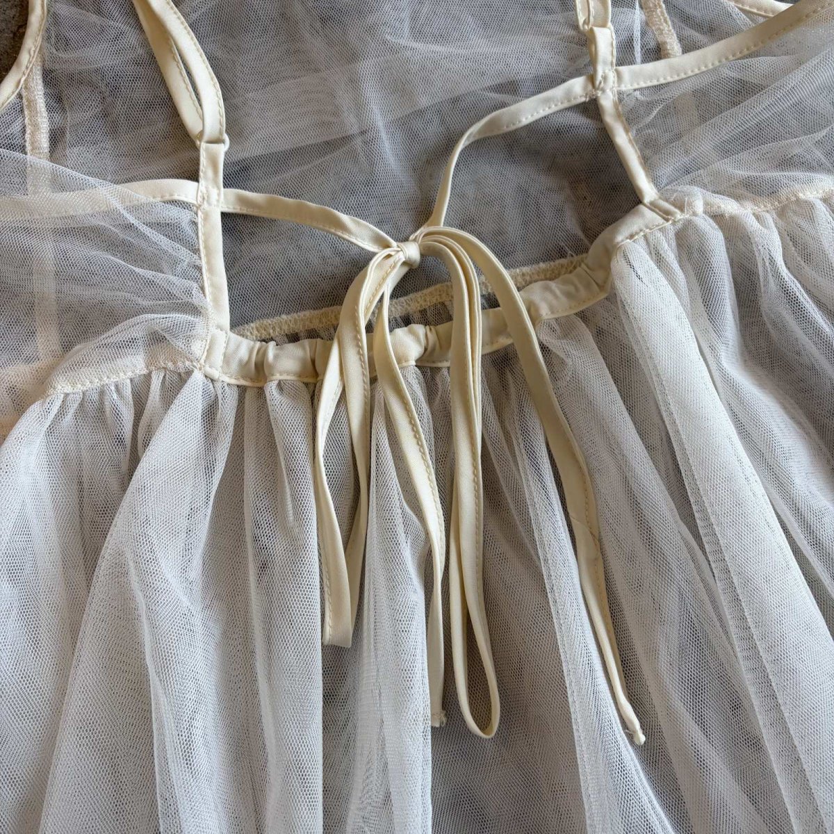画像7: DESIGN WHITE COLOR TULLE CAMISOLE / Ladies M (7)