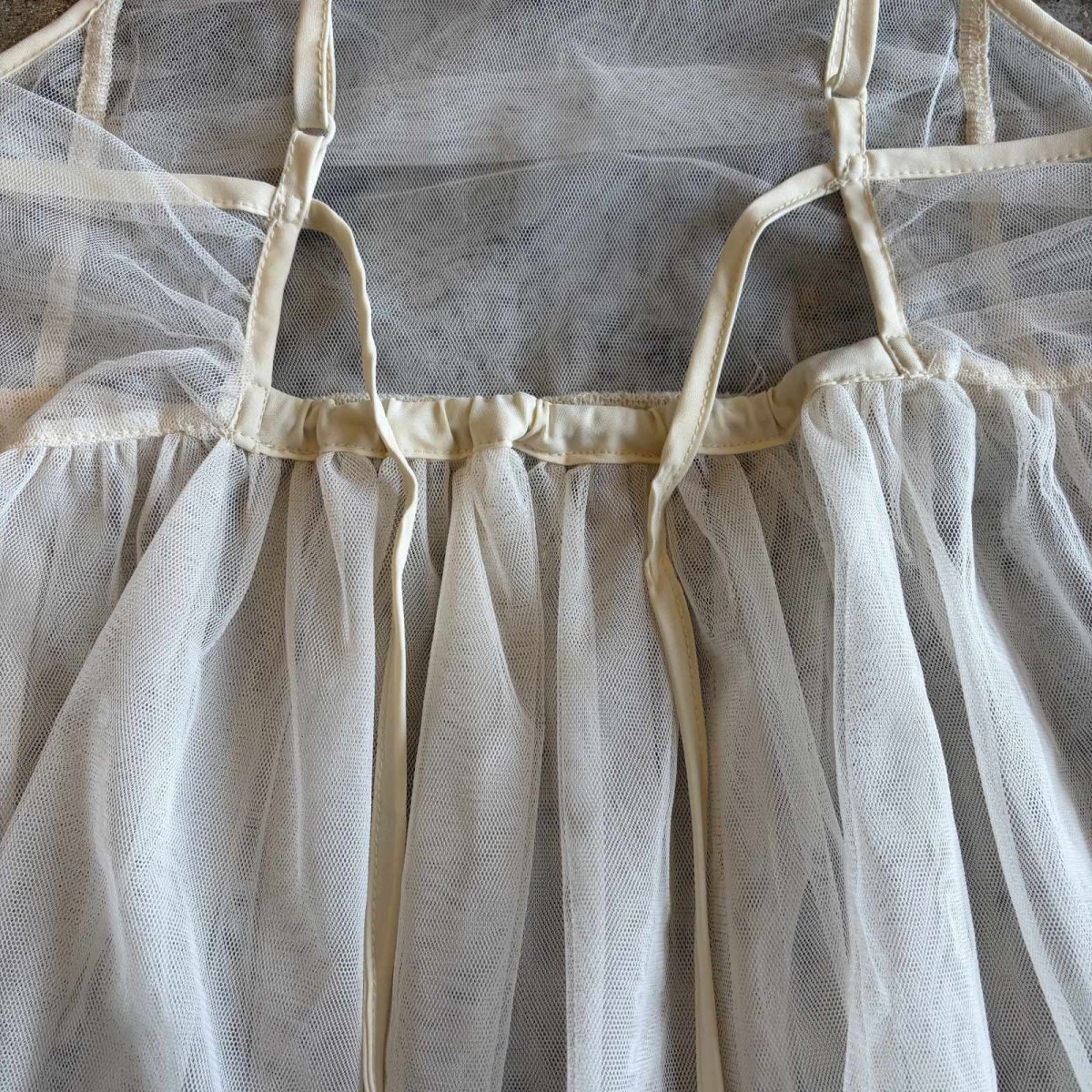 画像9: DESIGN WHITE COLOR TULLE CAMISOLE / Ladies M (9)