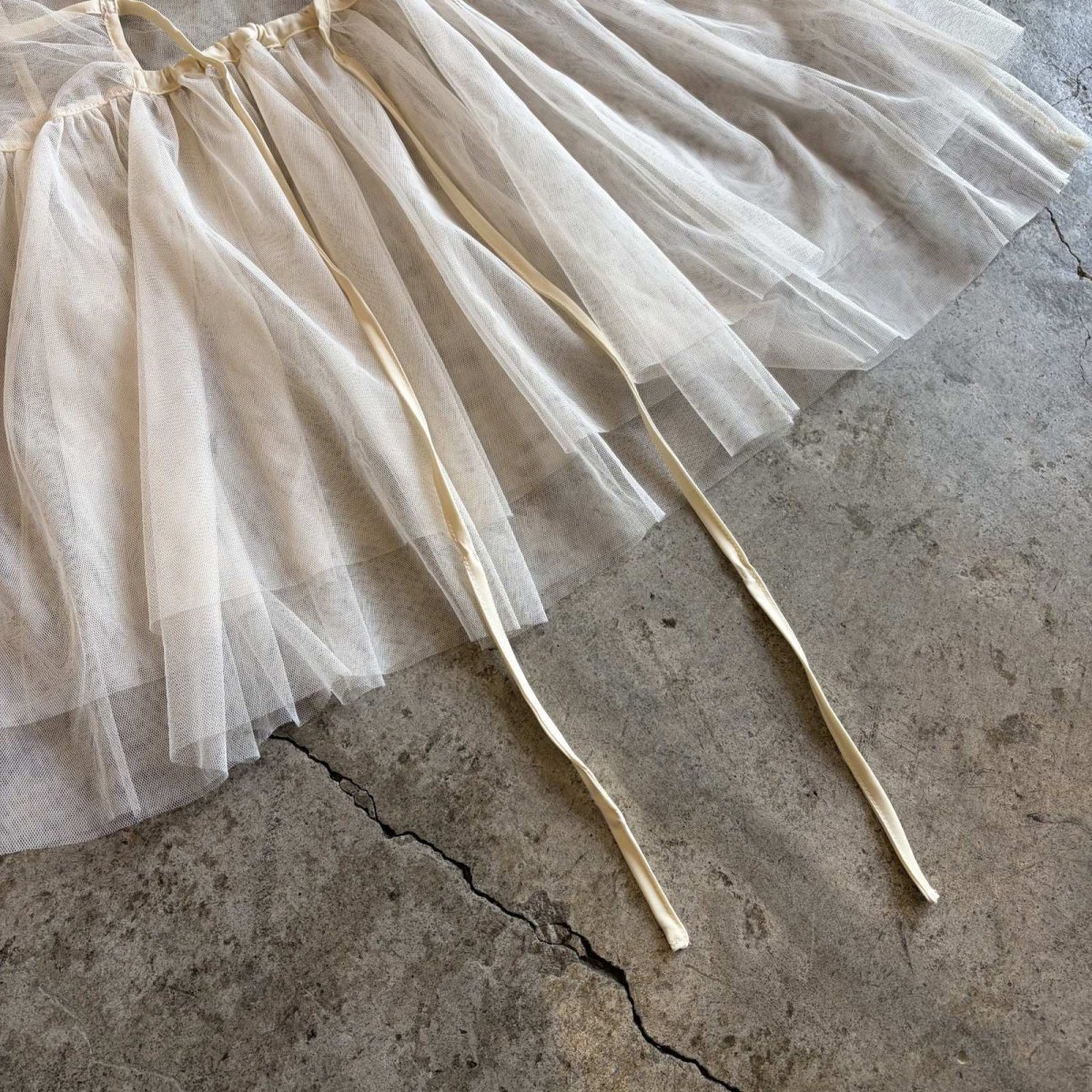画像10: DESIGN WHITE COLOR TULLE CAMISOLE / Ladies M (10)