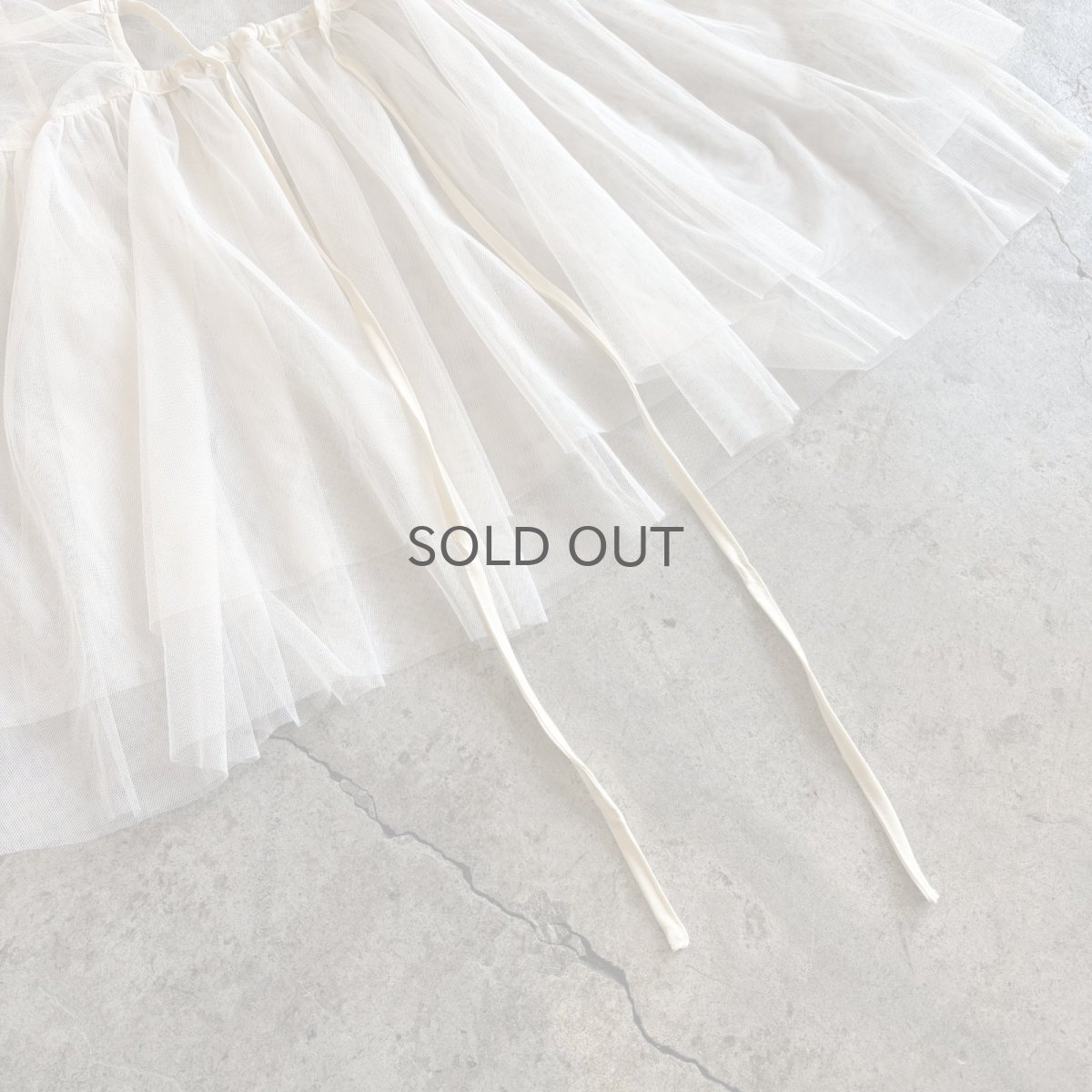 画像10: DESIGN WHITE COLOR TULLE CAMISOLE / Ladies M (10)