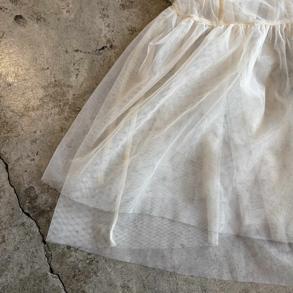 画像5: DESIGN WHITE COLOR TULLE CAMISOLE / Ladies M (5)