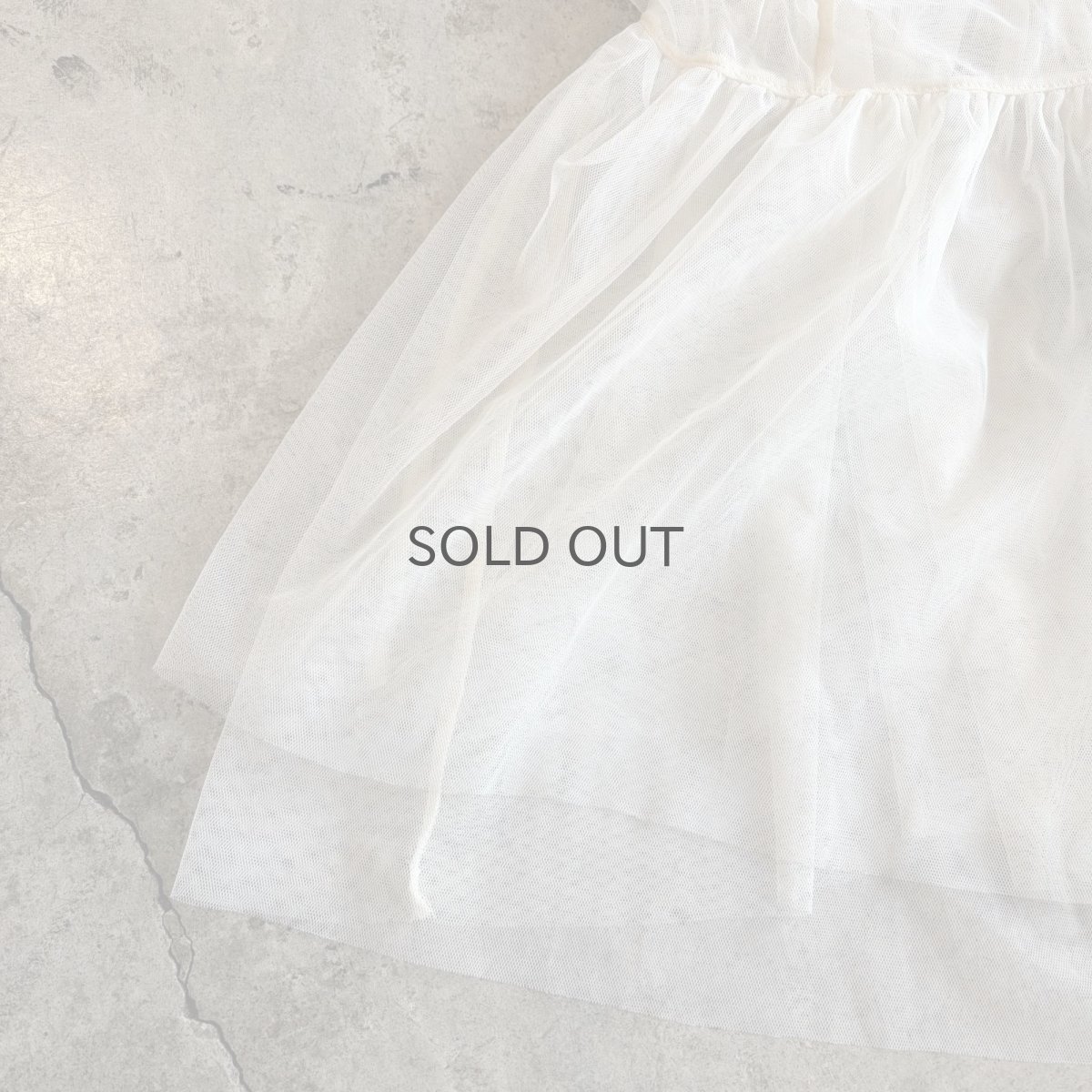 画像5: DESIGN WHITE COLOR TULLE CAMISOLE / Ladies M (5)