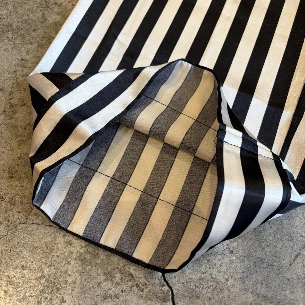 画像5: MONOCHROME COLOR STRIPE PATTERN DESIGN PANTS / FREE~W39 (5)