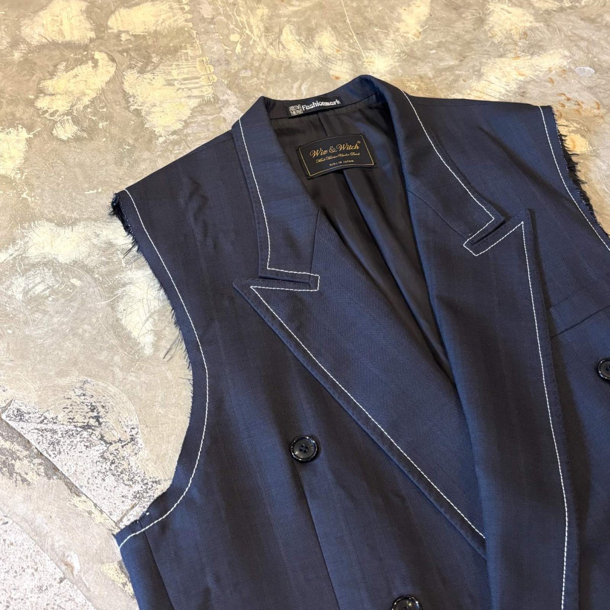 画像3: 【Wiz&Witch】"OUT STITCH" DOUBLE TAYLOR VEST / OS (3)
