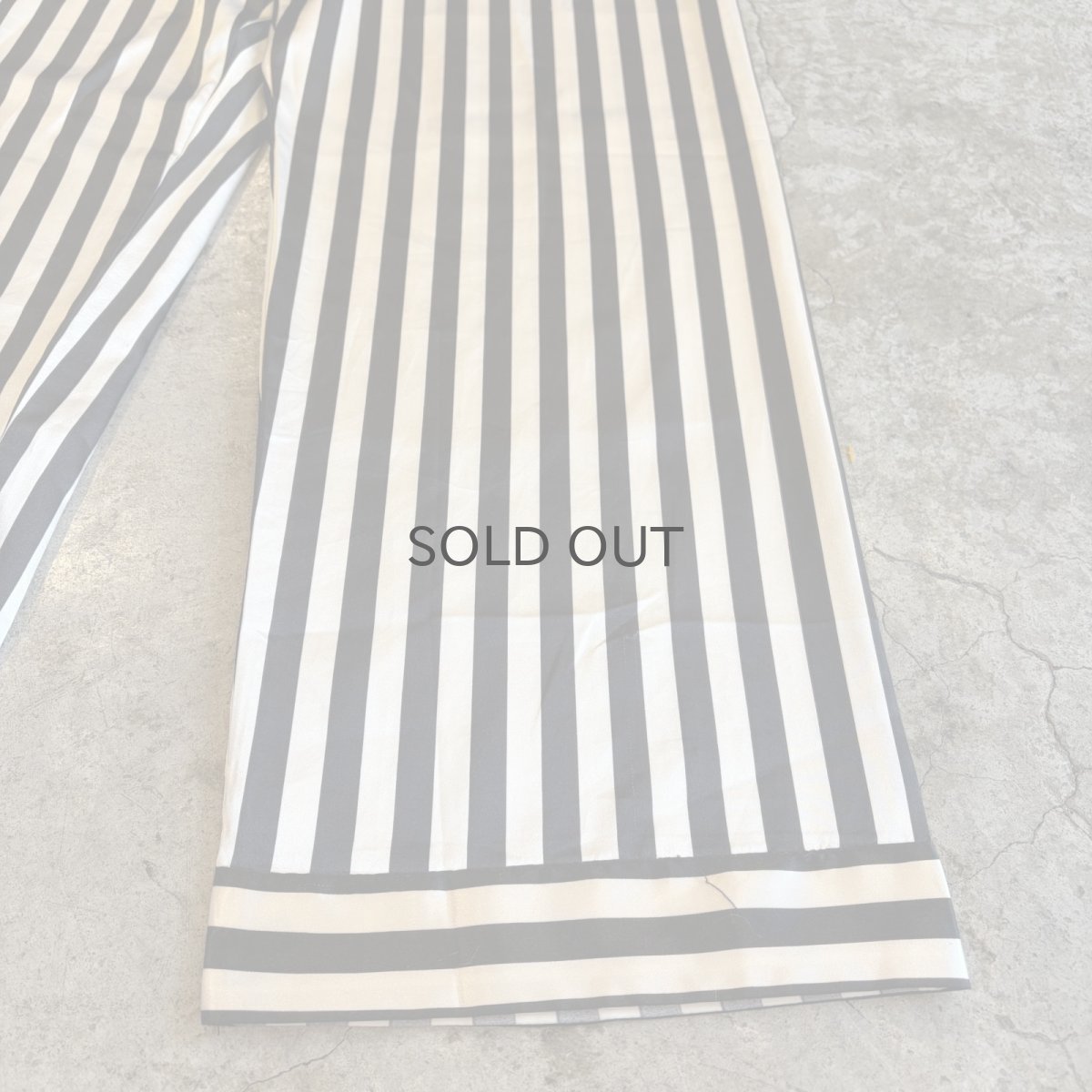 画像4: MONOCHROME COLOR STRIPE PATTERN DESIGN PANTS / FREE~W39 (4)