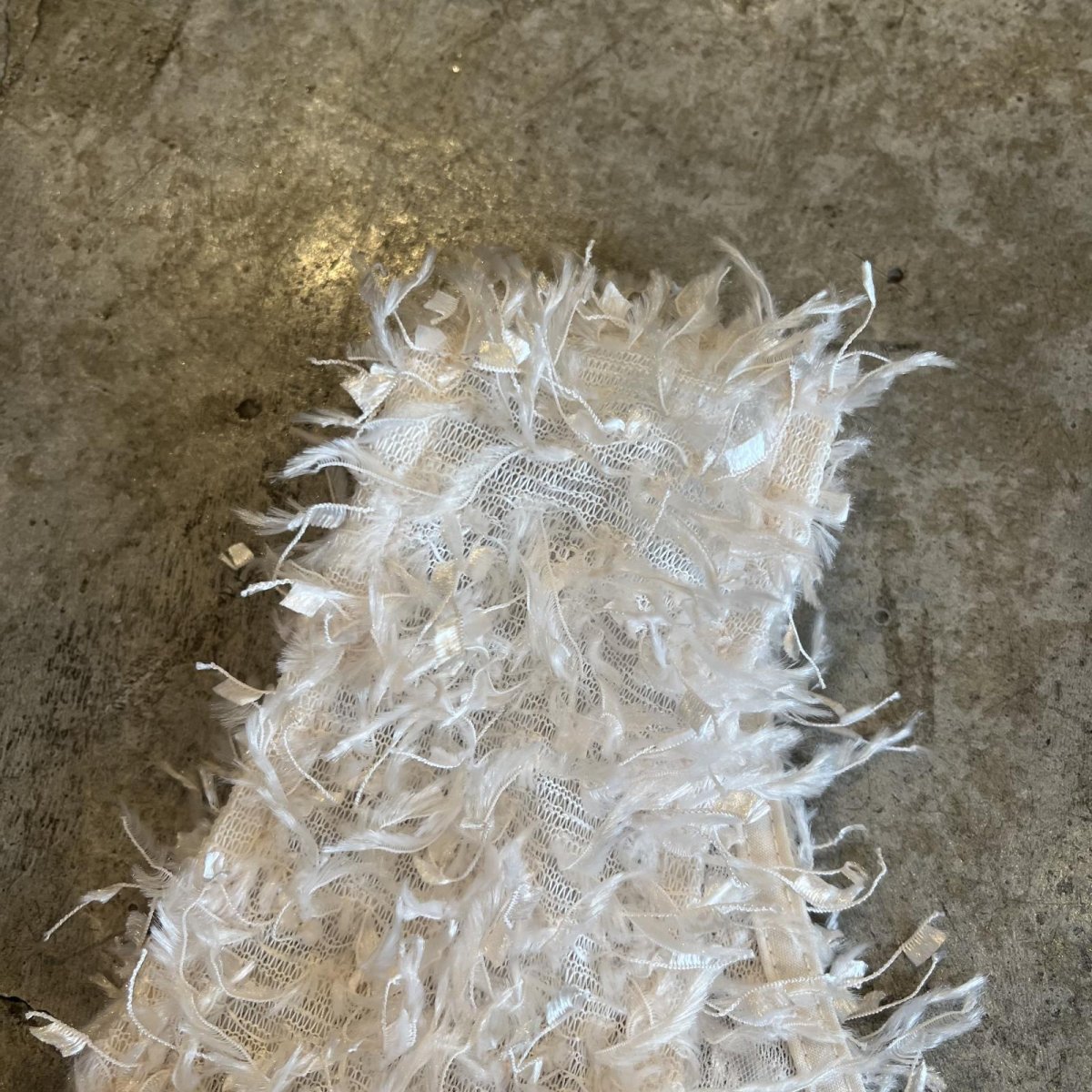画像7: IVORY COLOR ALL OVER SHAGGY DESIGN VEST / Ladies M (7)