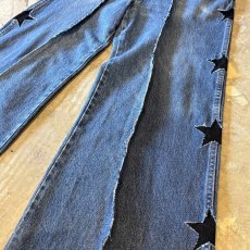画像6: 【Wiz&Witch】"UNITED" SIDE STARS TWINS WIDE DENIM PANTS / W31 (6)