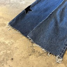 画像8: 【Wiz&Witch】"UNITED" SIDE STARS TWINS WIDE DENIM PANTS / W31 (8)