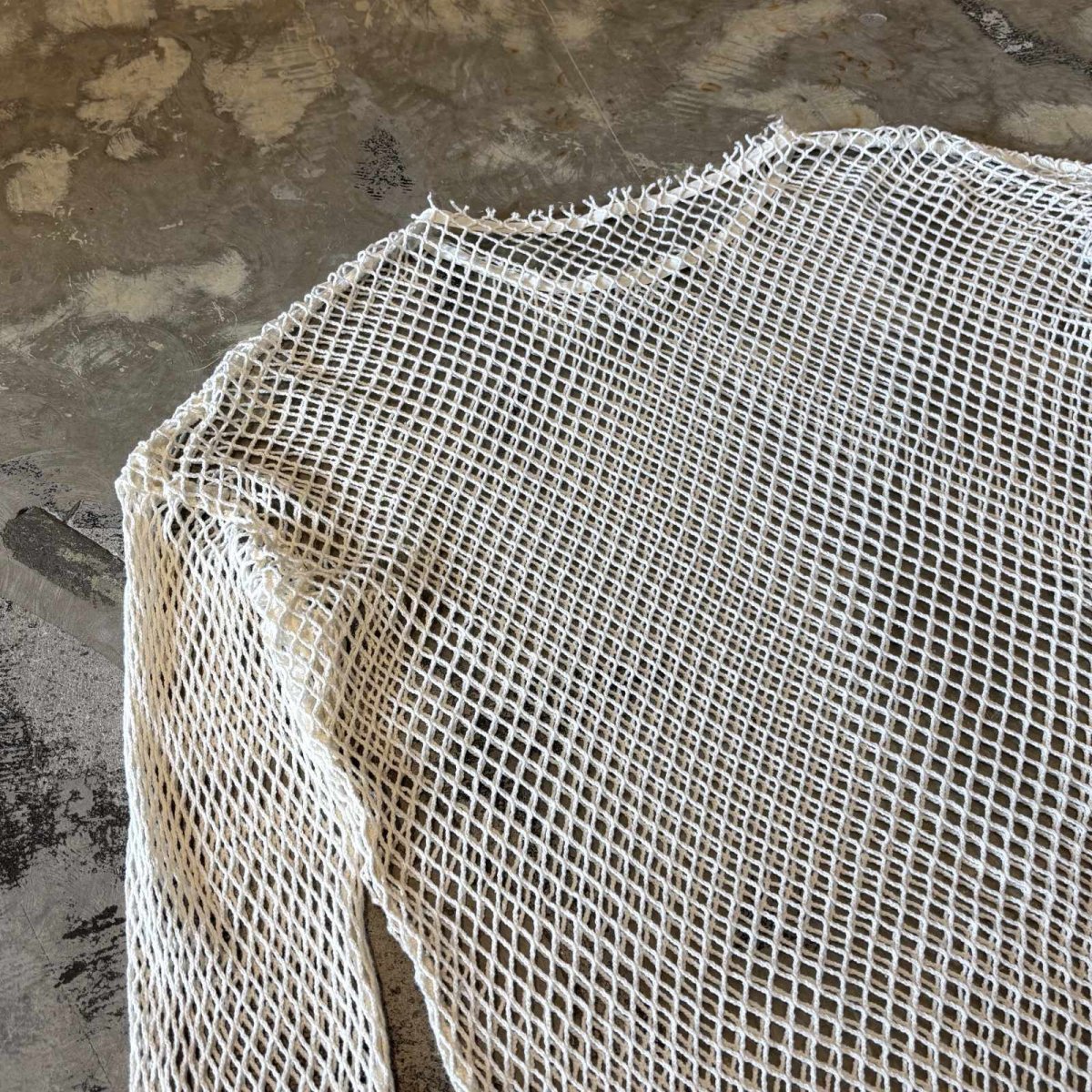 画像9: MONOTONE MESH DESGN L/S TOPS / Mens L (9)