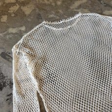 画像9: MONOTONE MESH DESGN L/S TOPS / Mens L (9)