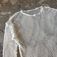 画像3: MONOTONE MESH DESGN L/S TOPS / Mens L (3)