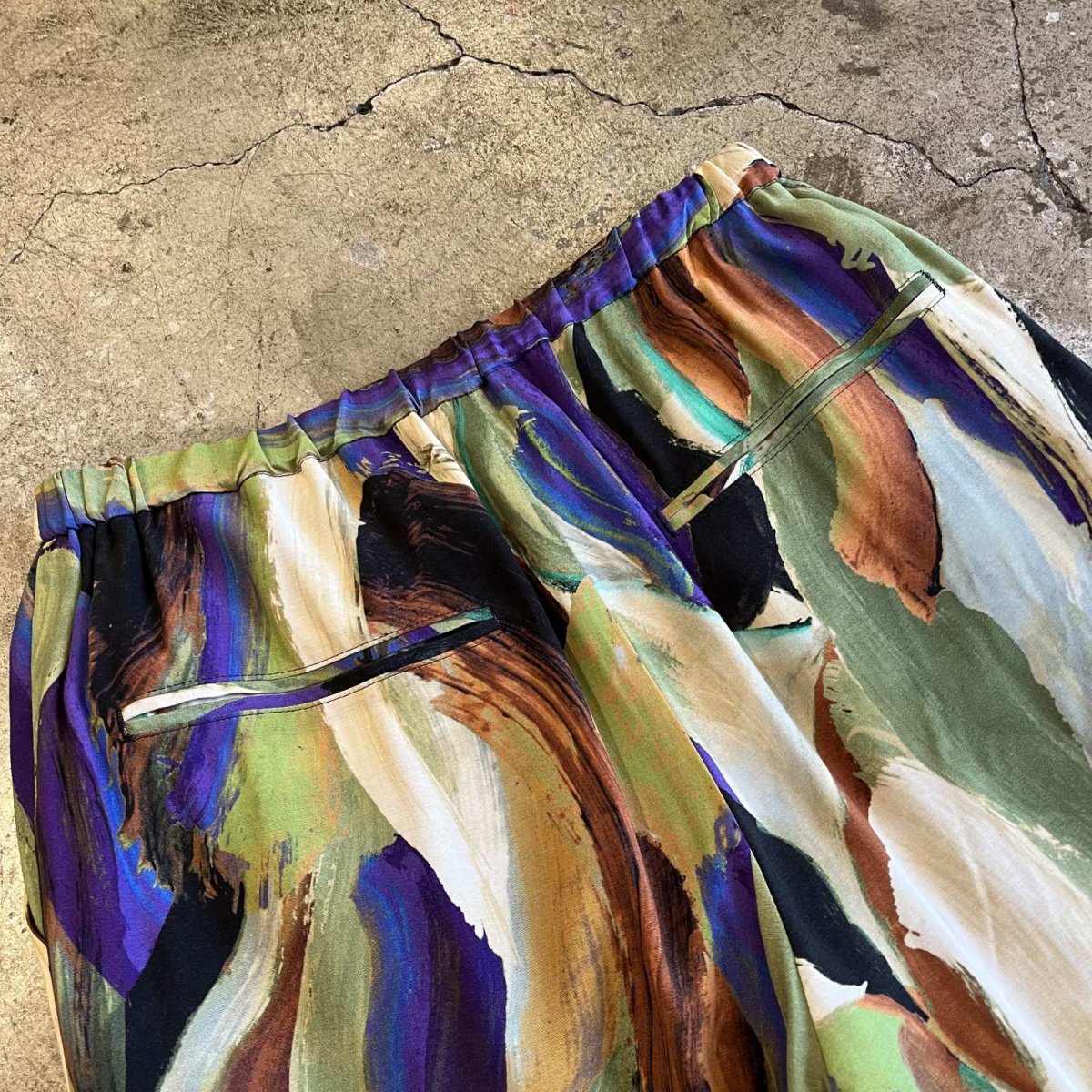 画像11: ALL OVER MIX COLOR ART PATTERN DESIGN PANTS / ~W33 (11)