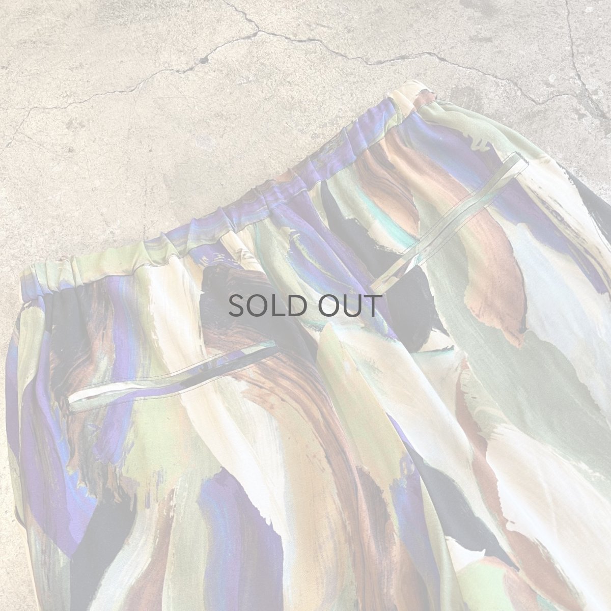 画像11: ALL OVER MIX COLOR ART PATTERN DESIGN PANTS / ~W33 (11)