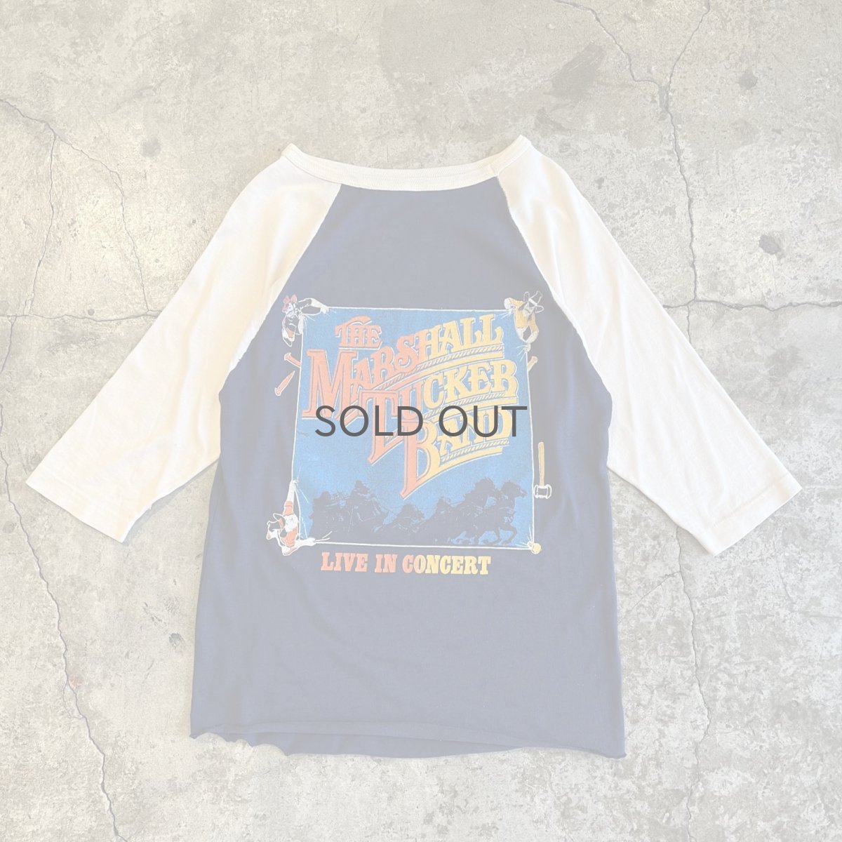 画像1: OLD BOTH SIDES PRINT DESIGN RAGLAN SLEEVE TOPS / Ladies M  (1)
