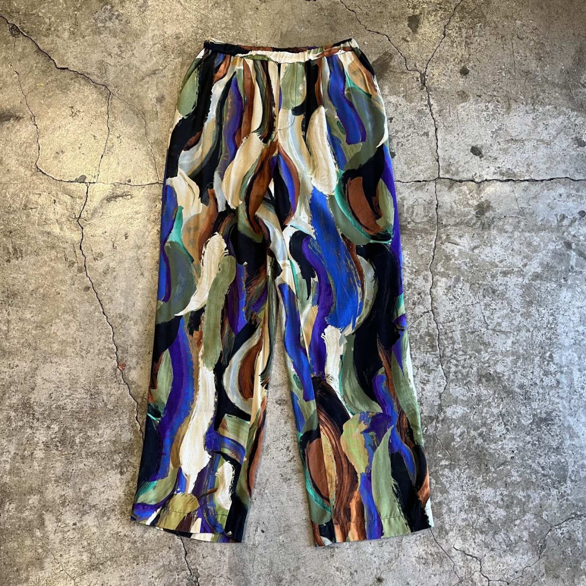 画像1: ALL OVER MIX COLOR ART PATTERN DESIGN PANTS / ~W33 (1)