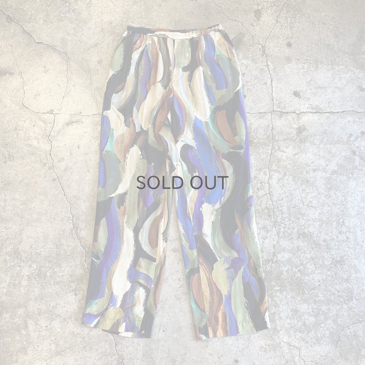 画像1: ALL OVER MIX COLOR ART PATTERN DESIGN PANTS / ~W33 (1)