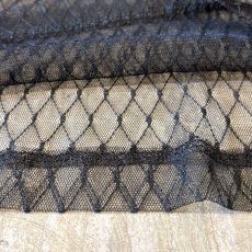 画像8: DIAMOND STITCH PATTERN BOAT NECK SHEER L/S TOPS / Mens L (8)