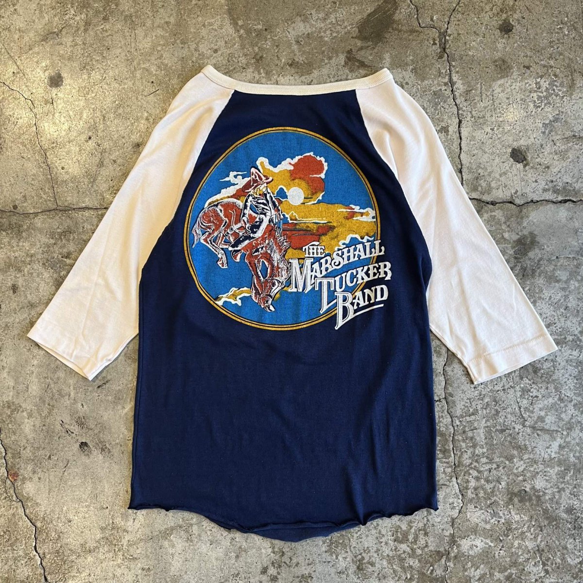 画像2: OLD BOTH SIDES PRINT DESIGN RAGLAN SLEEVE TOPS / Ladies M  (2)
