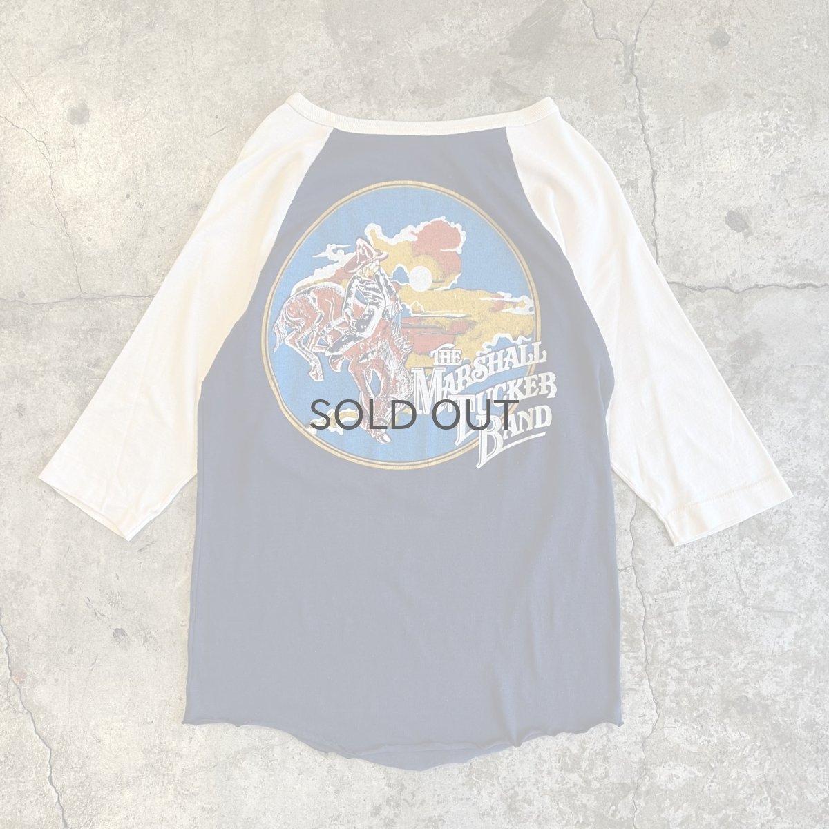 画像2: OLD BOTH SIDES PRINT DESIGN RAGLAN SLEEVE TOPS / Ladies M  (2)