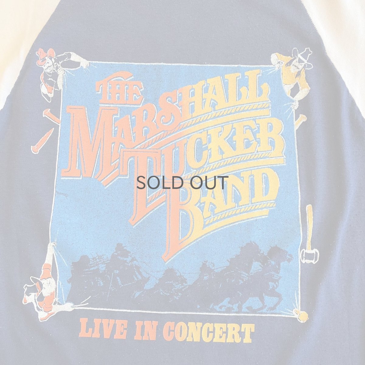 画像10: OLD BOTH SIDES PRINT DESIGN RAGLAN SLEEVE TOPS / Ladies M  (10)